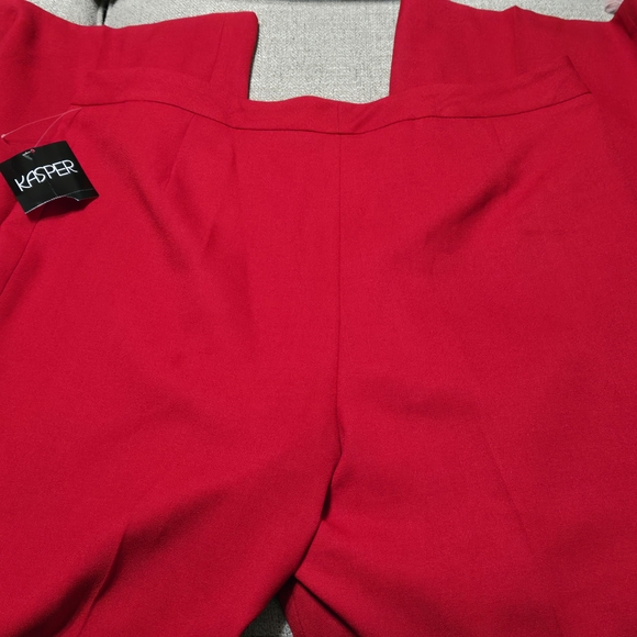 Kasper Bold Red Women's Pants - Picture 8 of 13